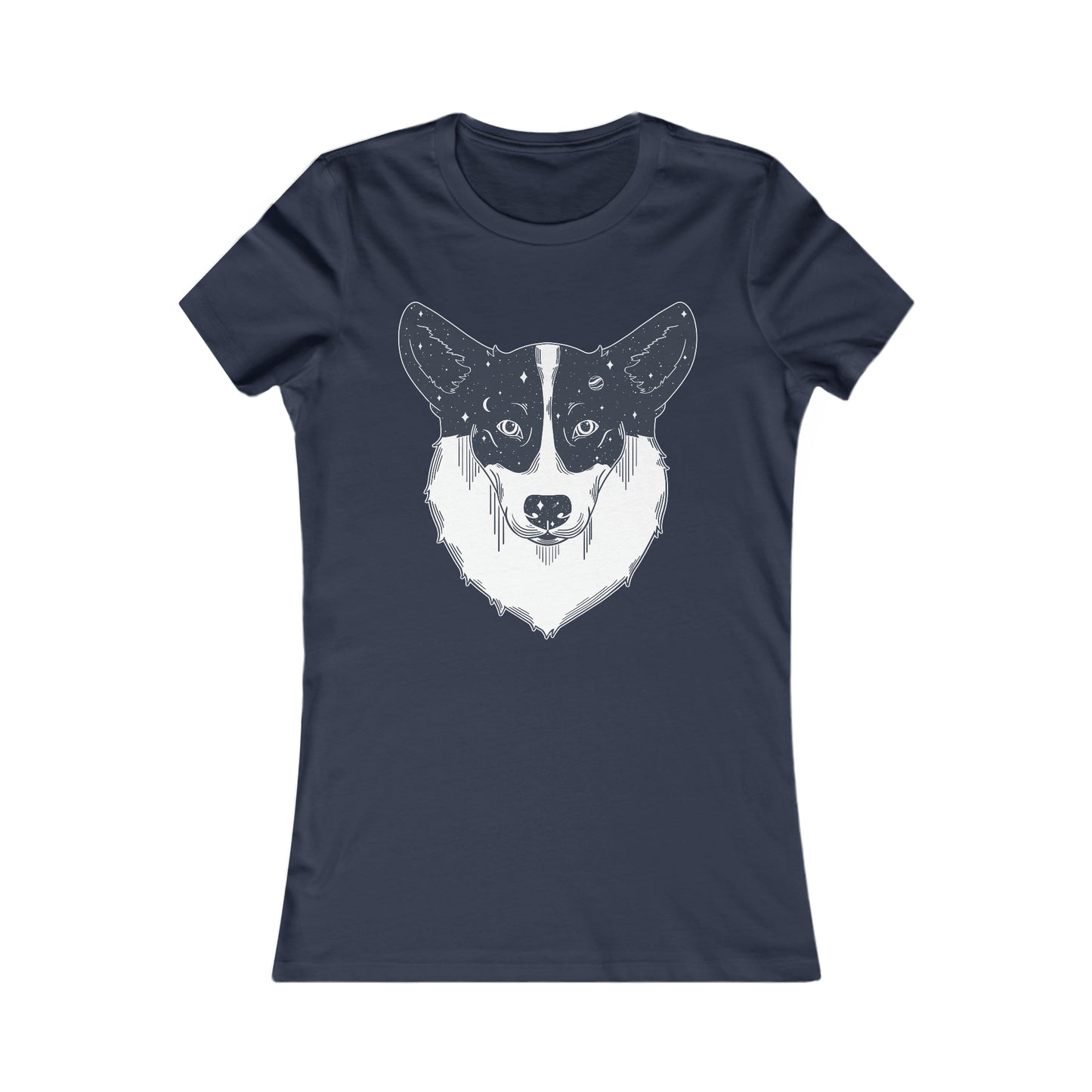 Women's t-shirt - Starry Corgi