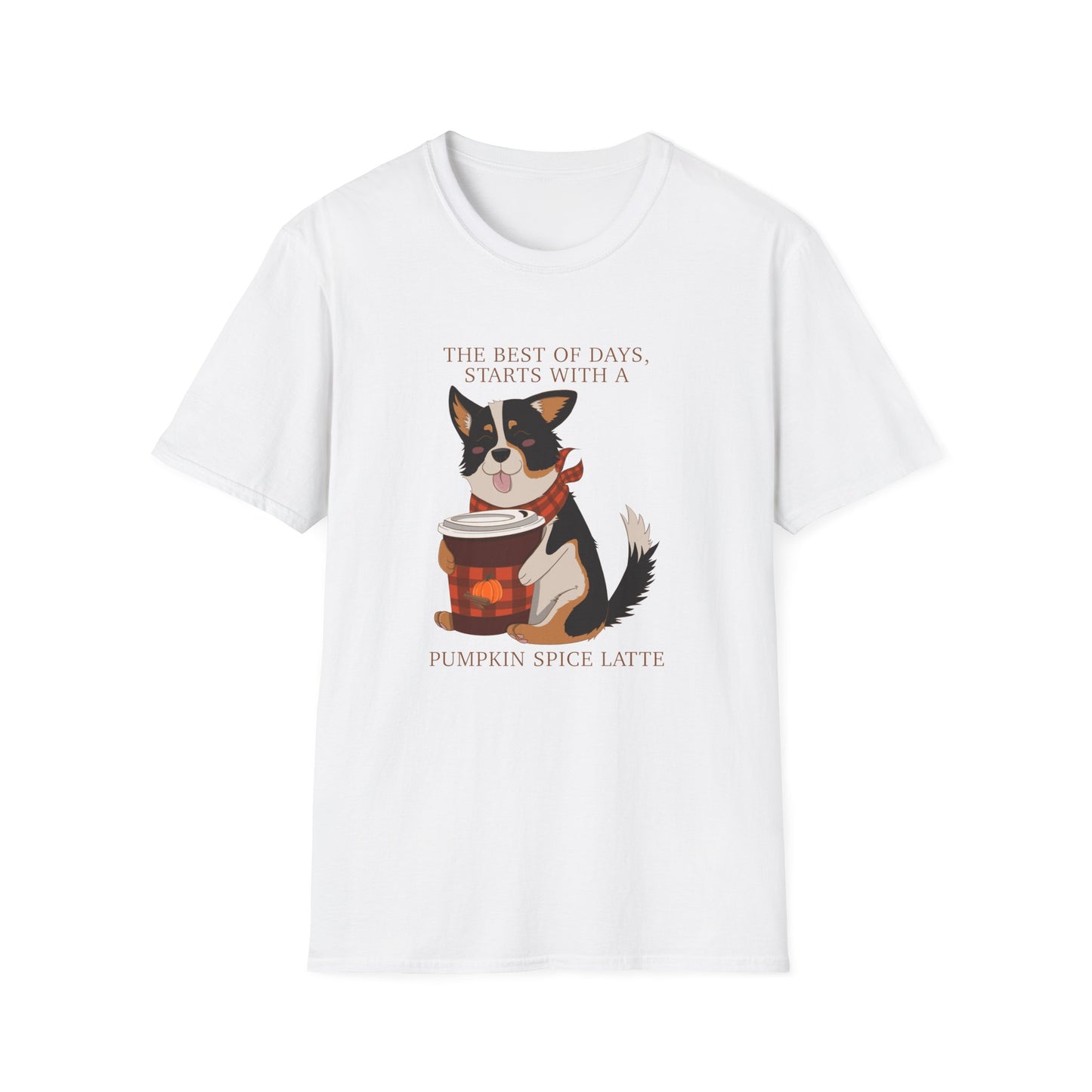 T-Shirt - Unisex - Pumpkin spice corgi