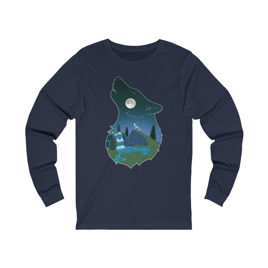 Long-sleeved shirt - Unisex - Wolf constellation