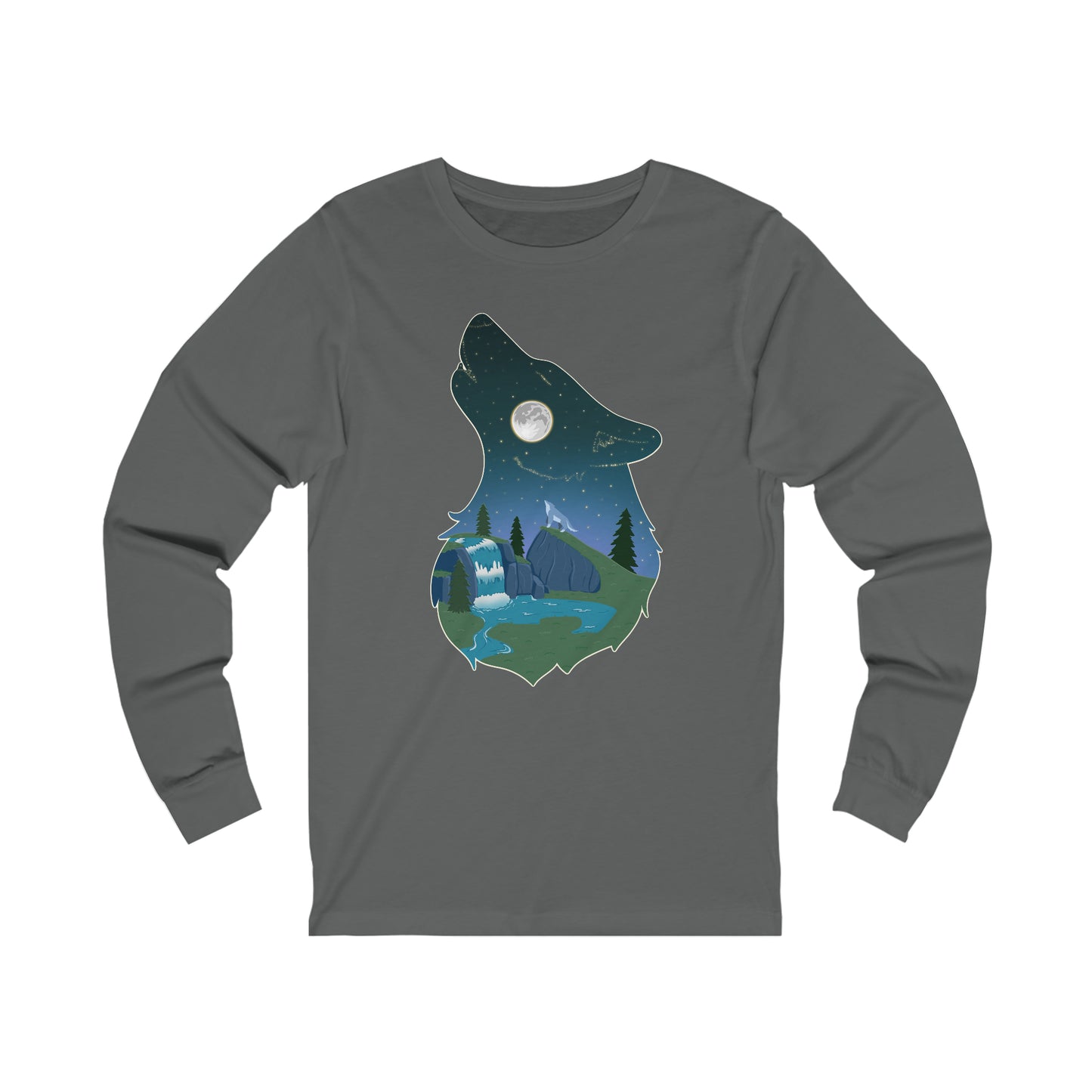 Long-sleeved shirt - Unisex - Wolf constellation