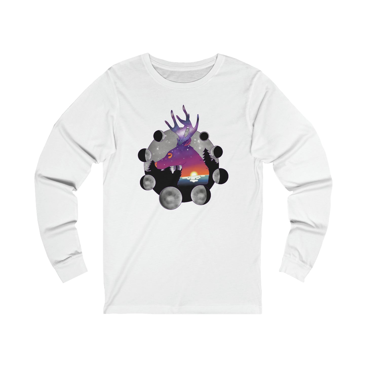 Long-sleeved shirt - Unisex - Cosmic Deer