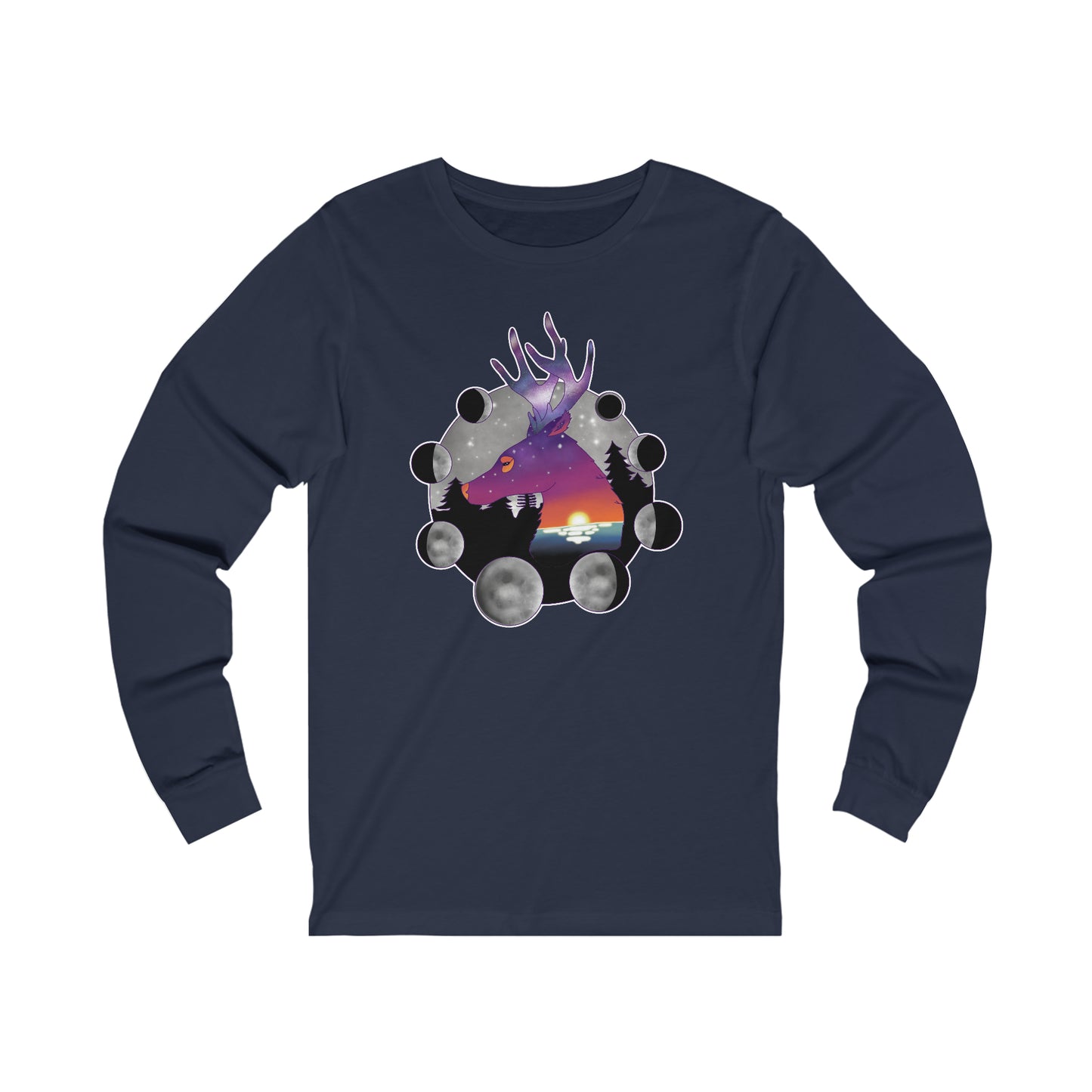 Long-sleeved shirt - Unisex - Cosmic Deer