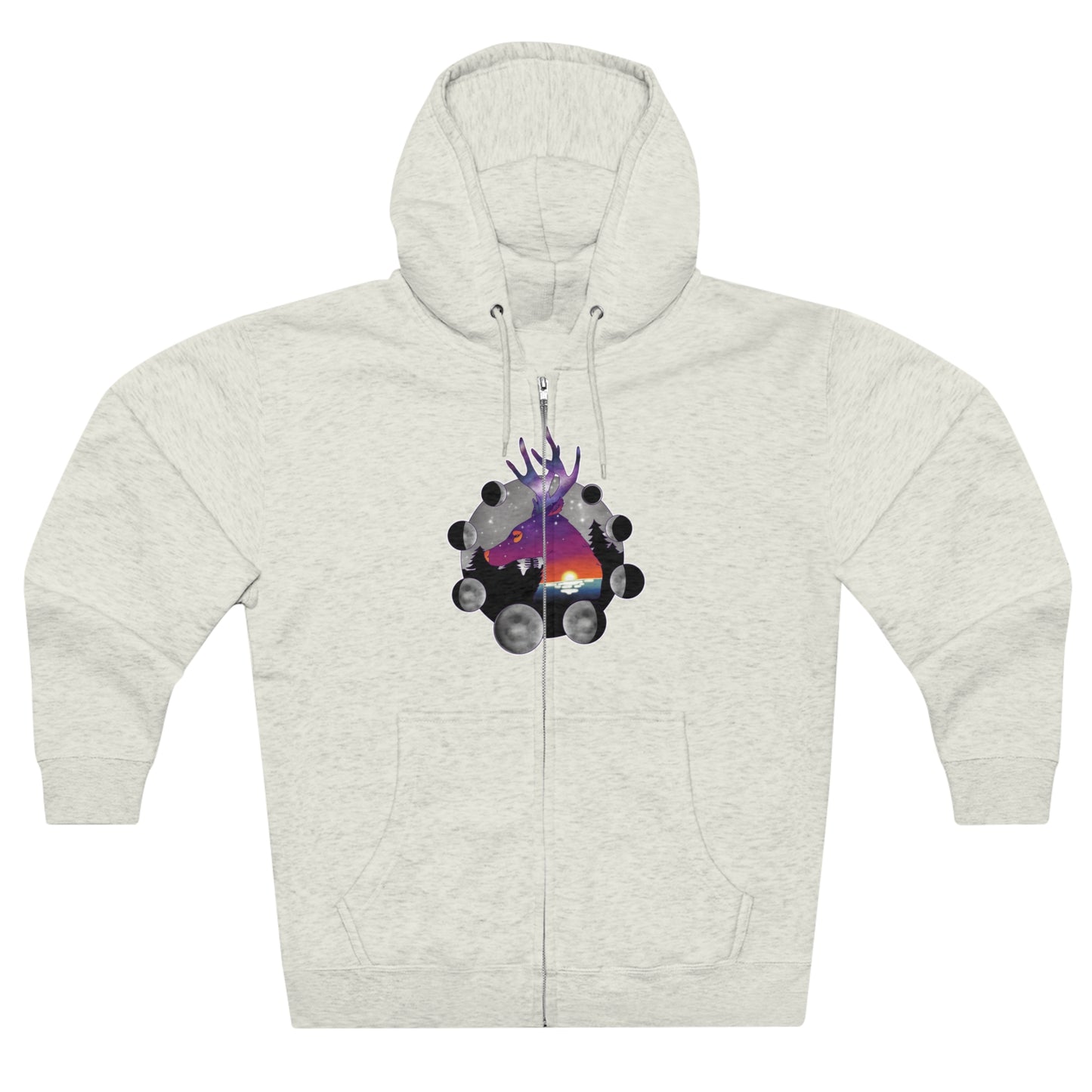 Full Zip Hoodie - Unisex - Cosmic Deer