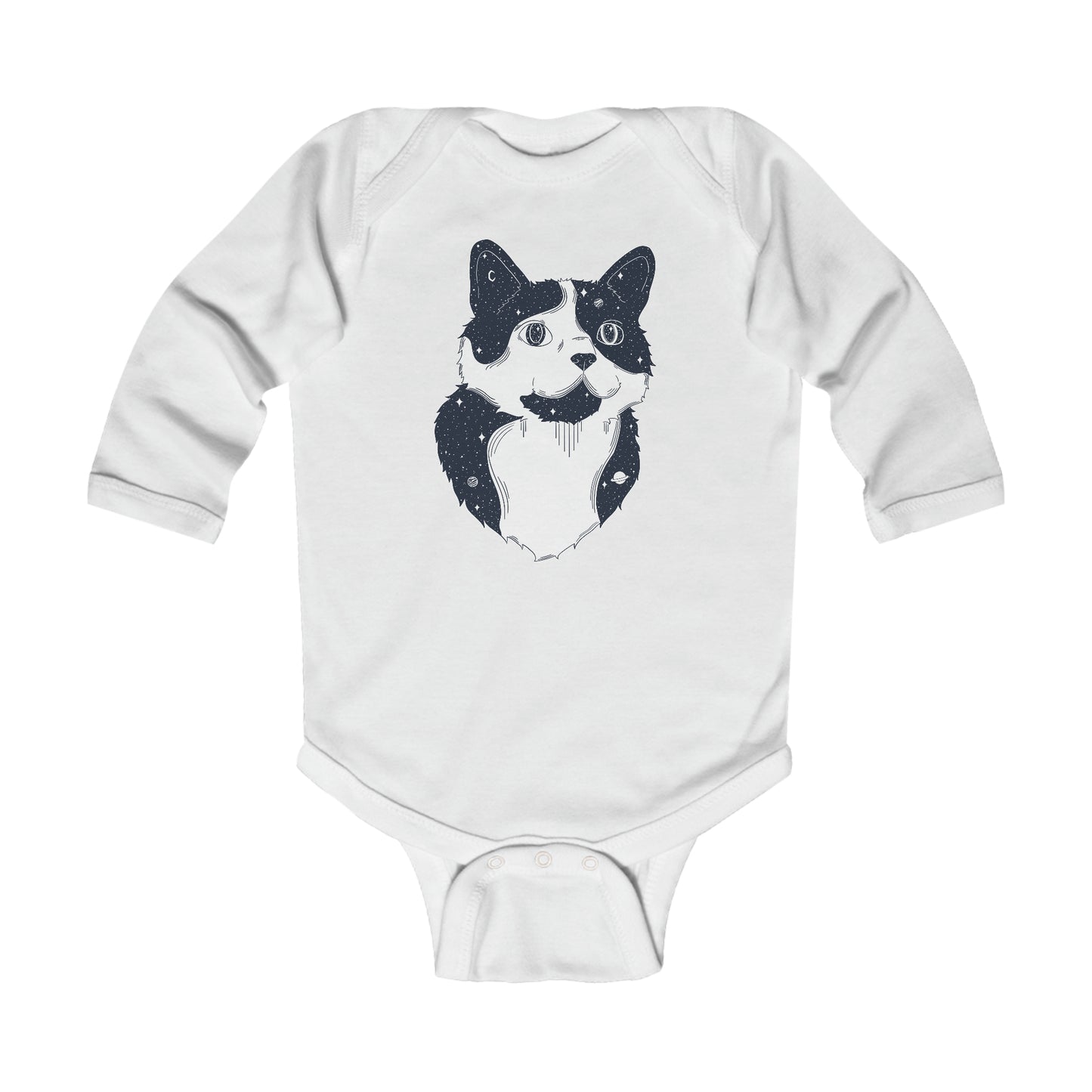 Long-sleeved Onesie - Starry Cat