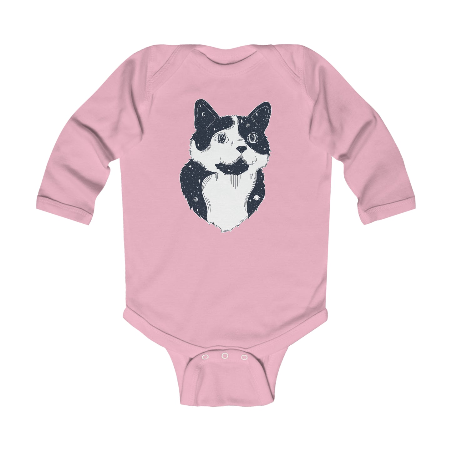 Long-sleeved Onesie - Starry Cat