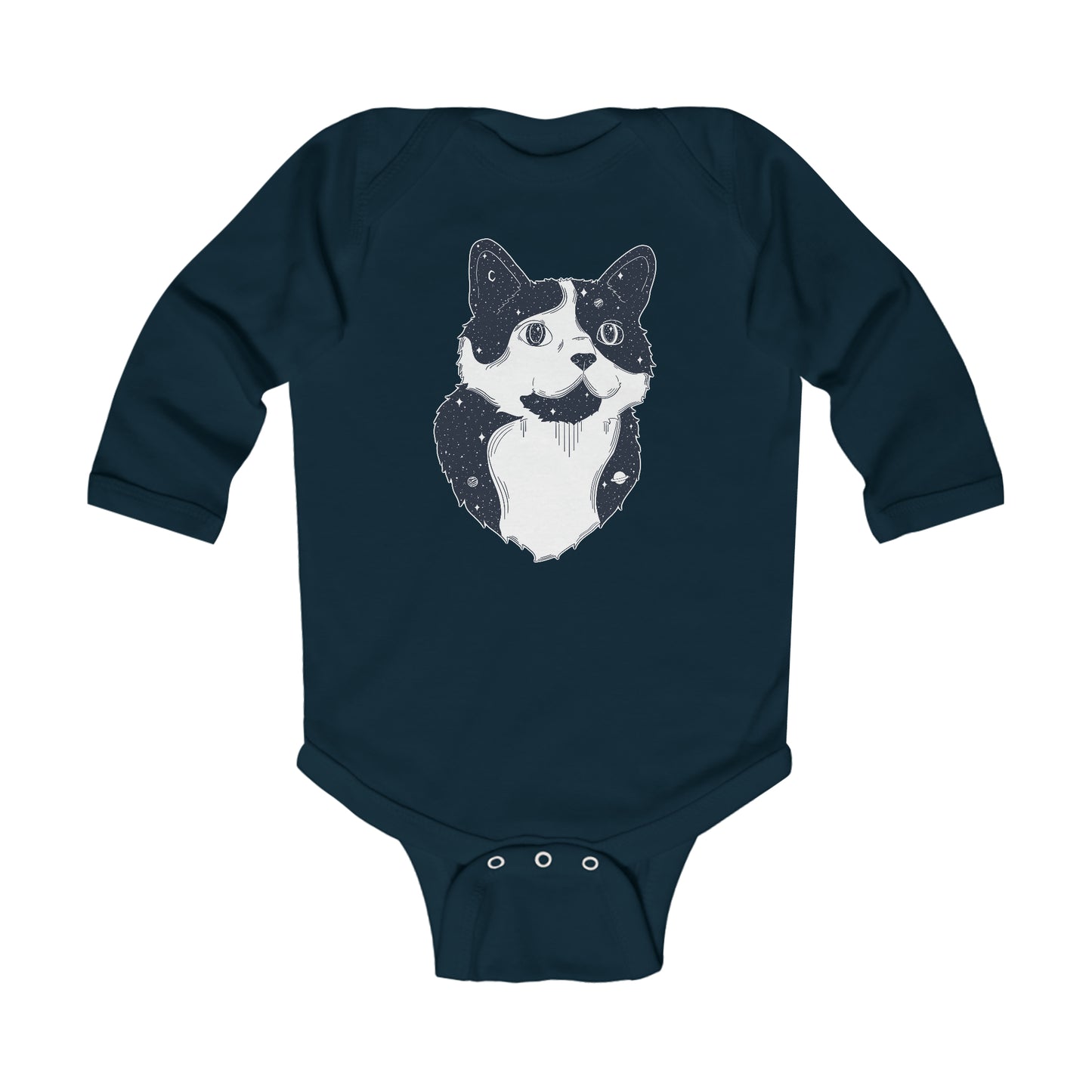 Long-sleeved Onesie - Starry Cat