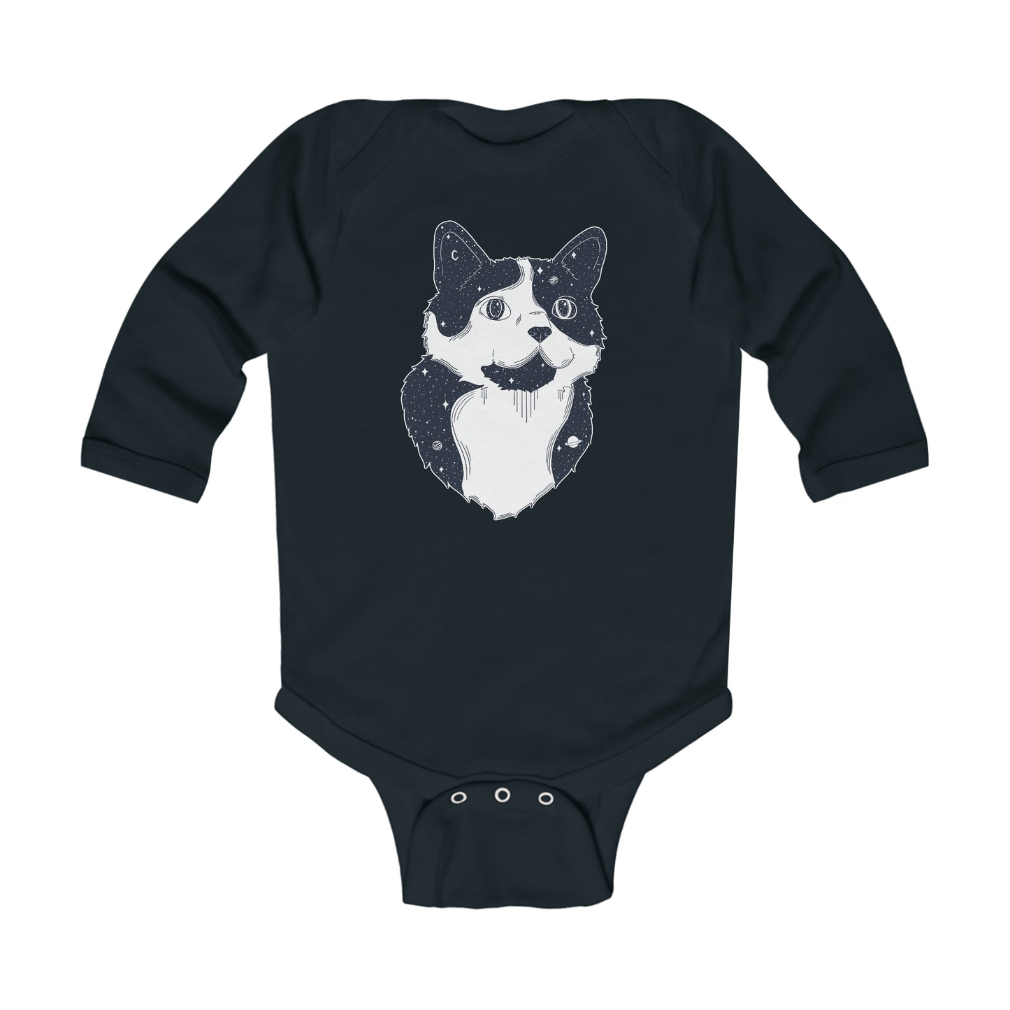 Long-sleeved Onesie - Starry Cat