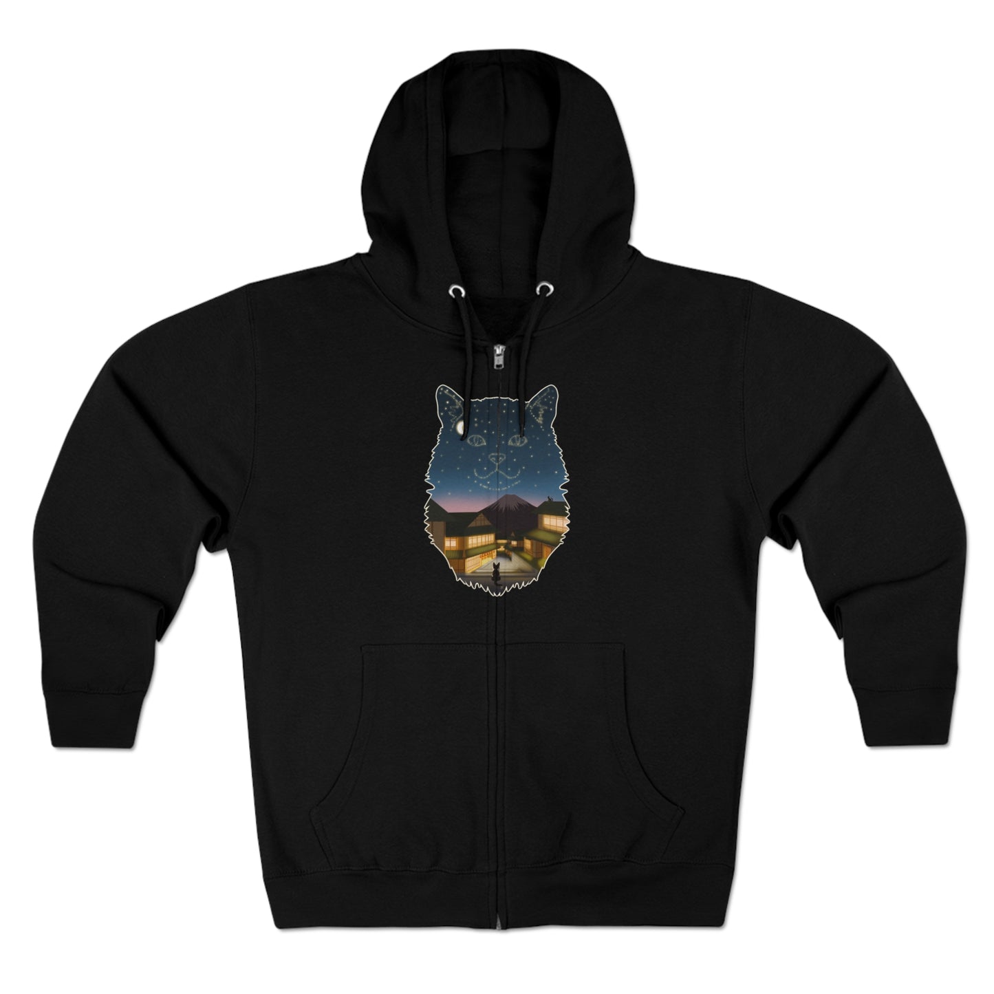 Full Zip Hoodie - Unisexe - Constellation chat