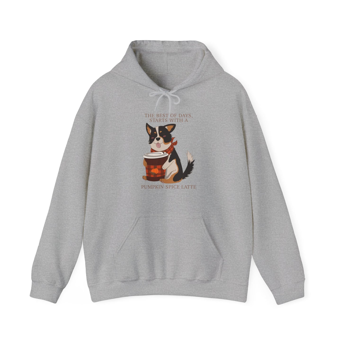 Hoodie - Unisex - Pumpkin spice corgi