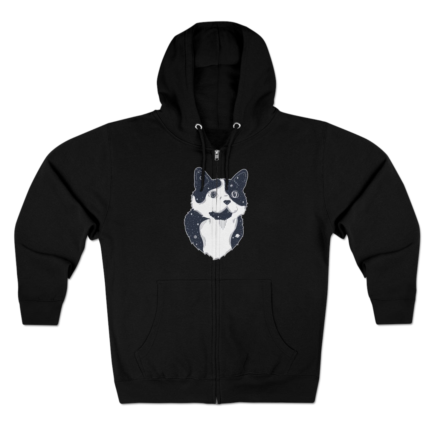 Full Zip Hoodie - Unisex - Starry Cat