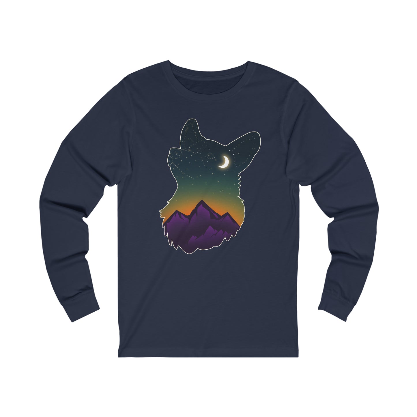Long-sleeve shirt - Unisex - Constellation Corgi