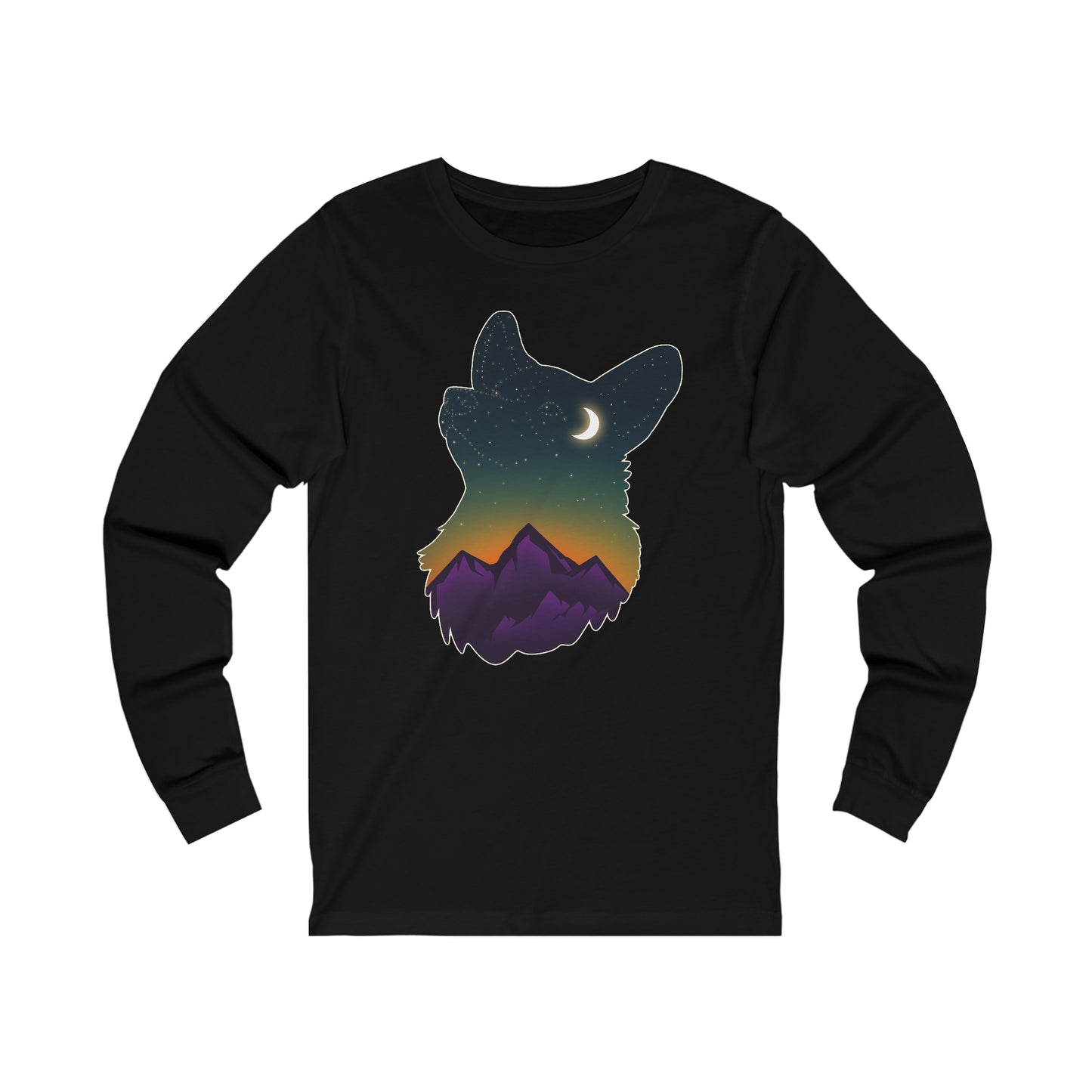 Long-sleeve shirt - Unisex - Constellation Corgi