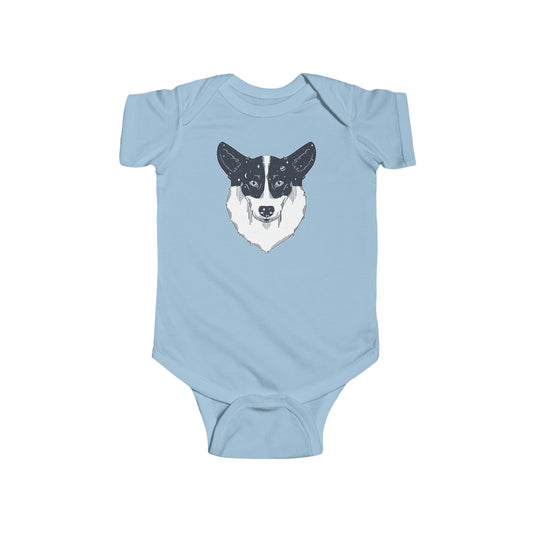 Short-sleeved Onesie - Starry Corgi