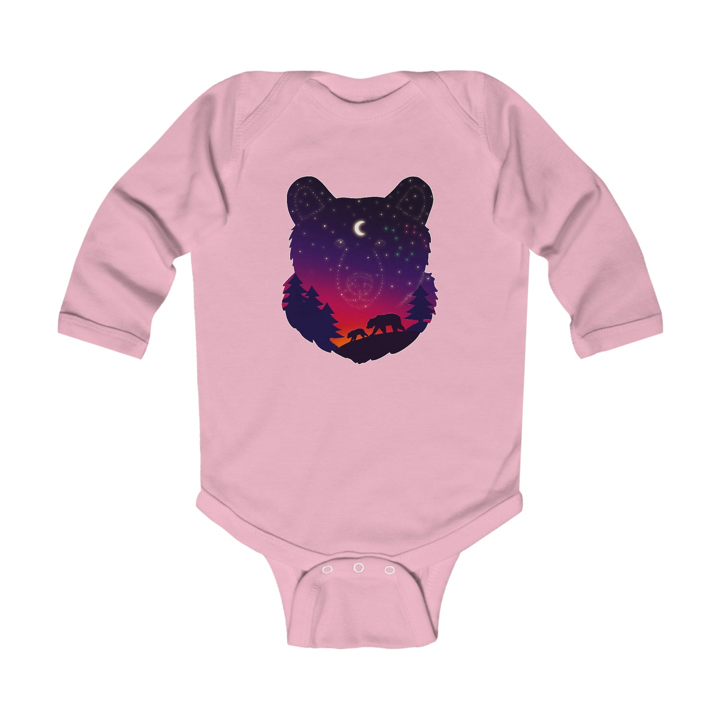 Long-sleeved onesie - Bear Constellation