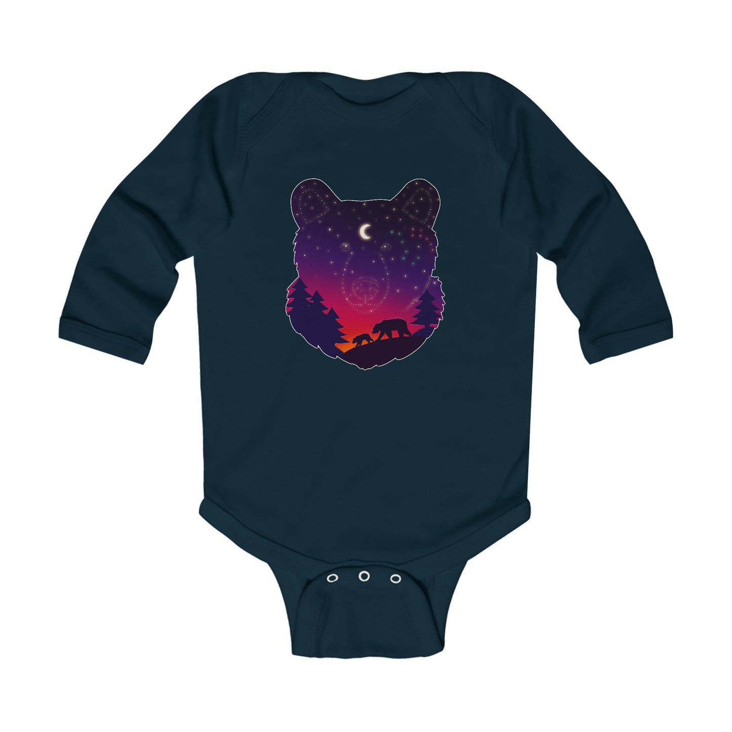 Long-sleeved onesie - Bear Constellation