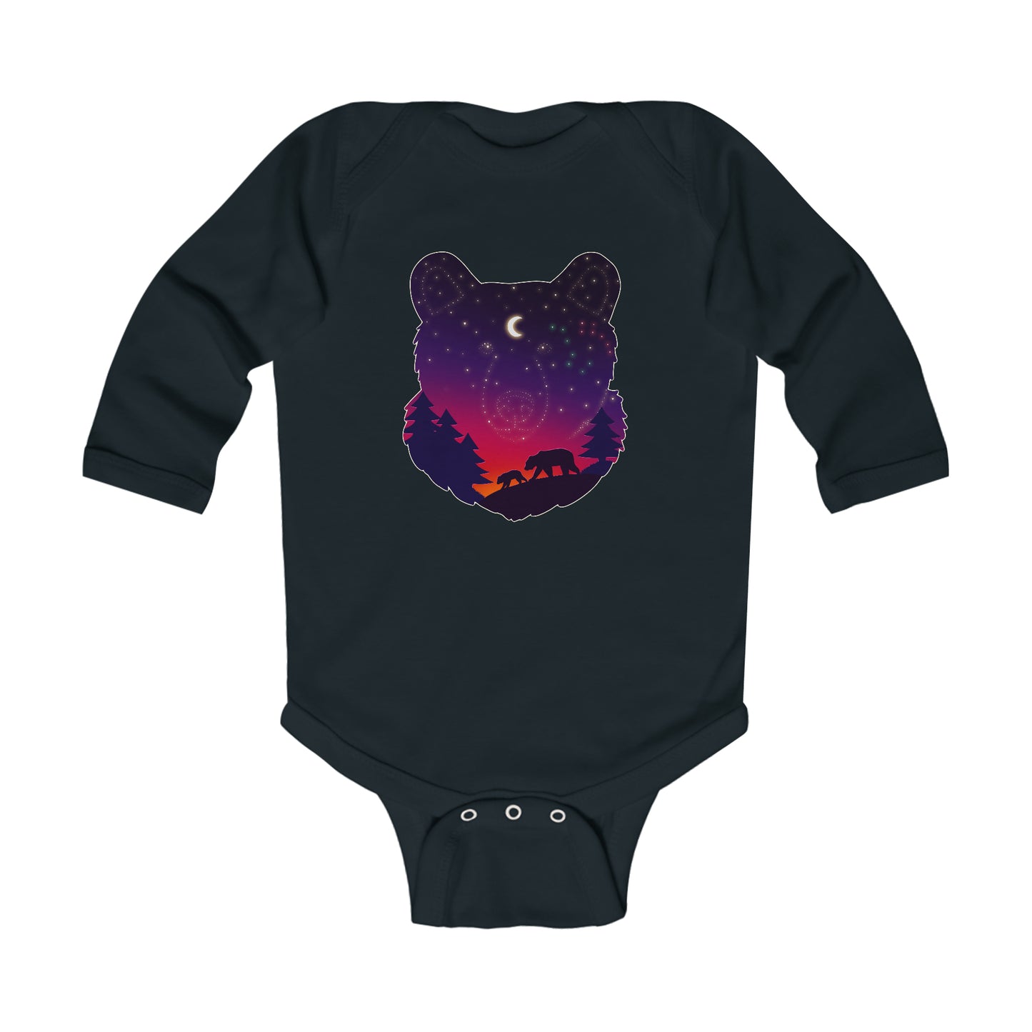 Long-sleeved onesie - Bear Constellation