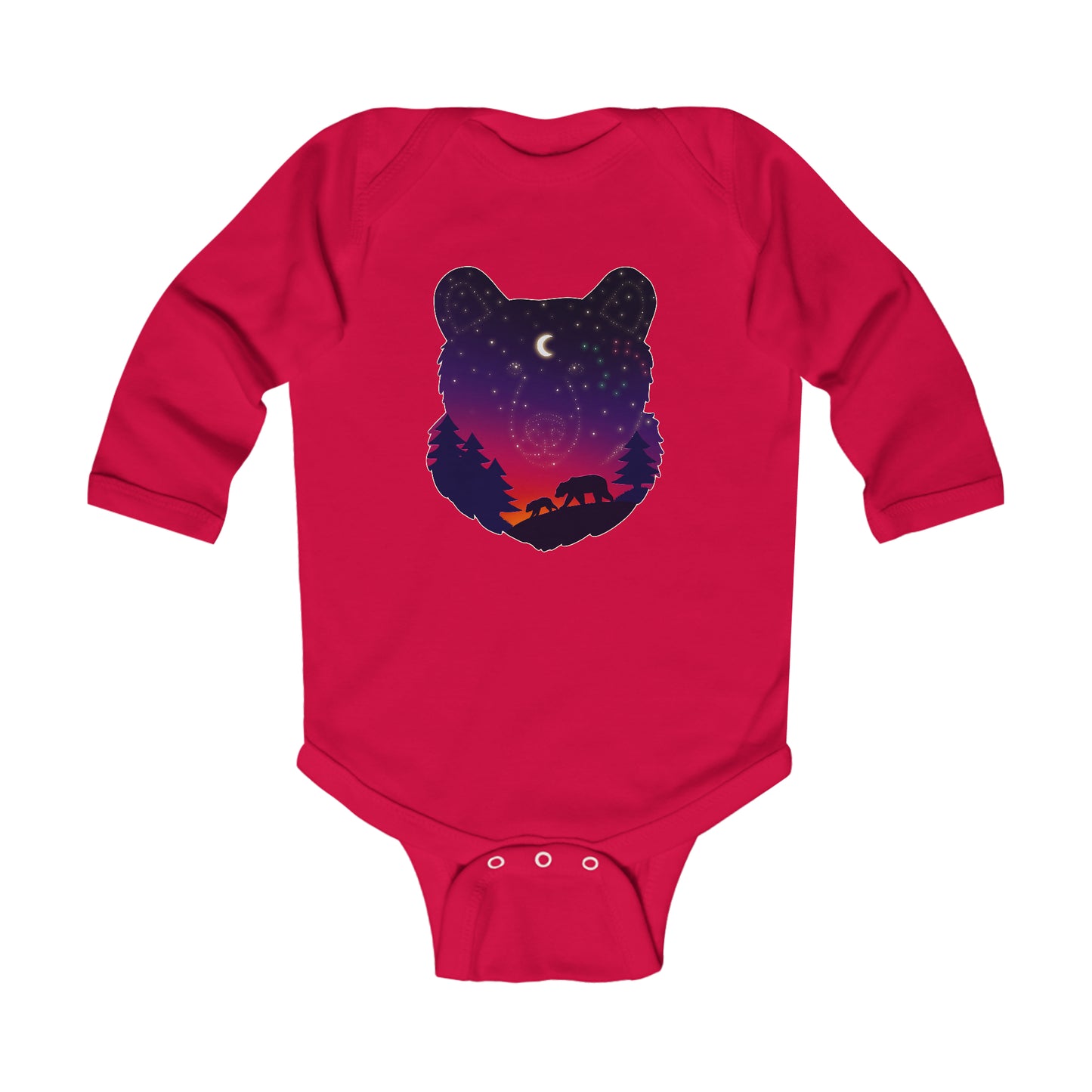 Long-sleeved onesie - Bear Constellation