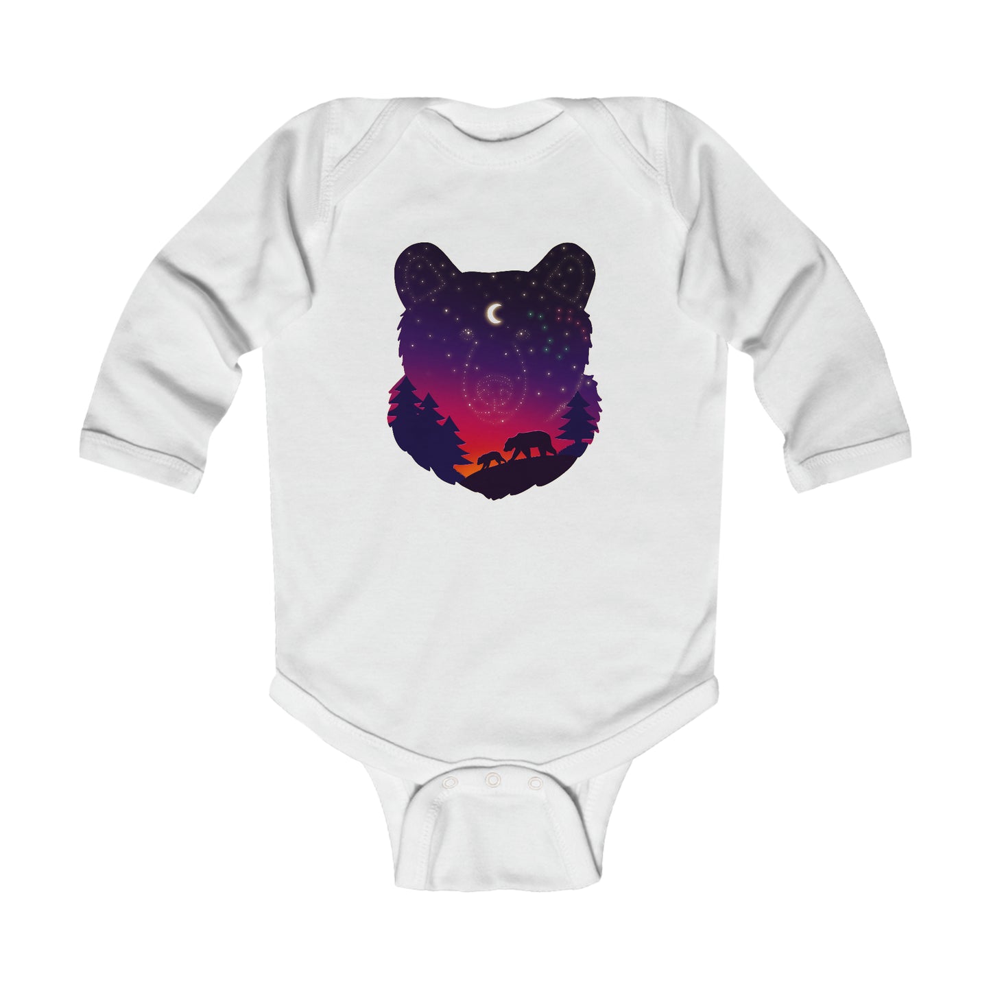 Long-sleeved onesie - Bear Constellation