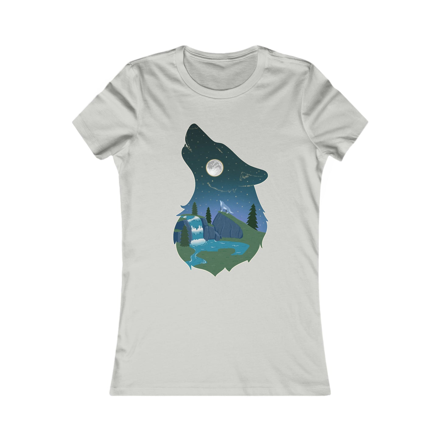 Women's t-shirt - Wolf constellation