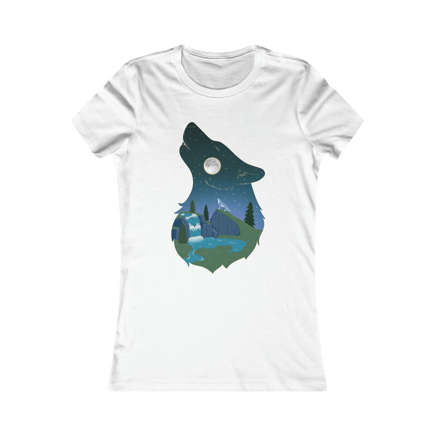 Women's t-shirt - Wolf constellation