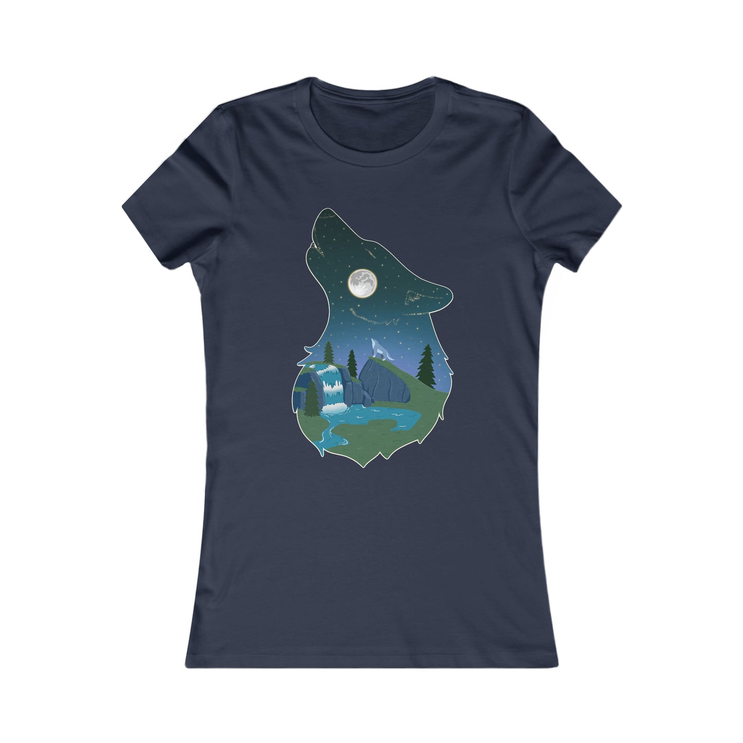 Women's t-shirt - Wolf constellation