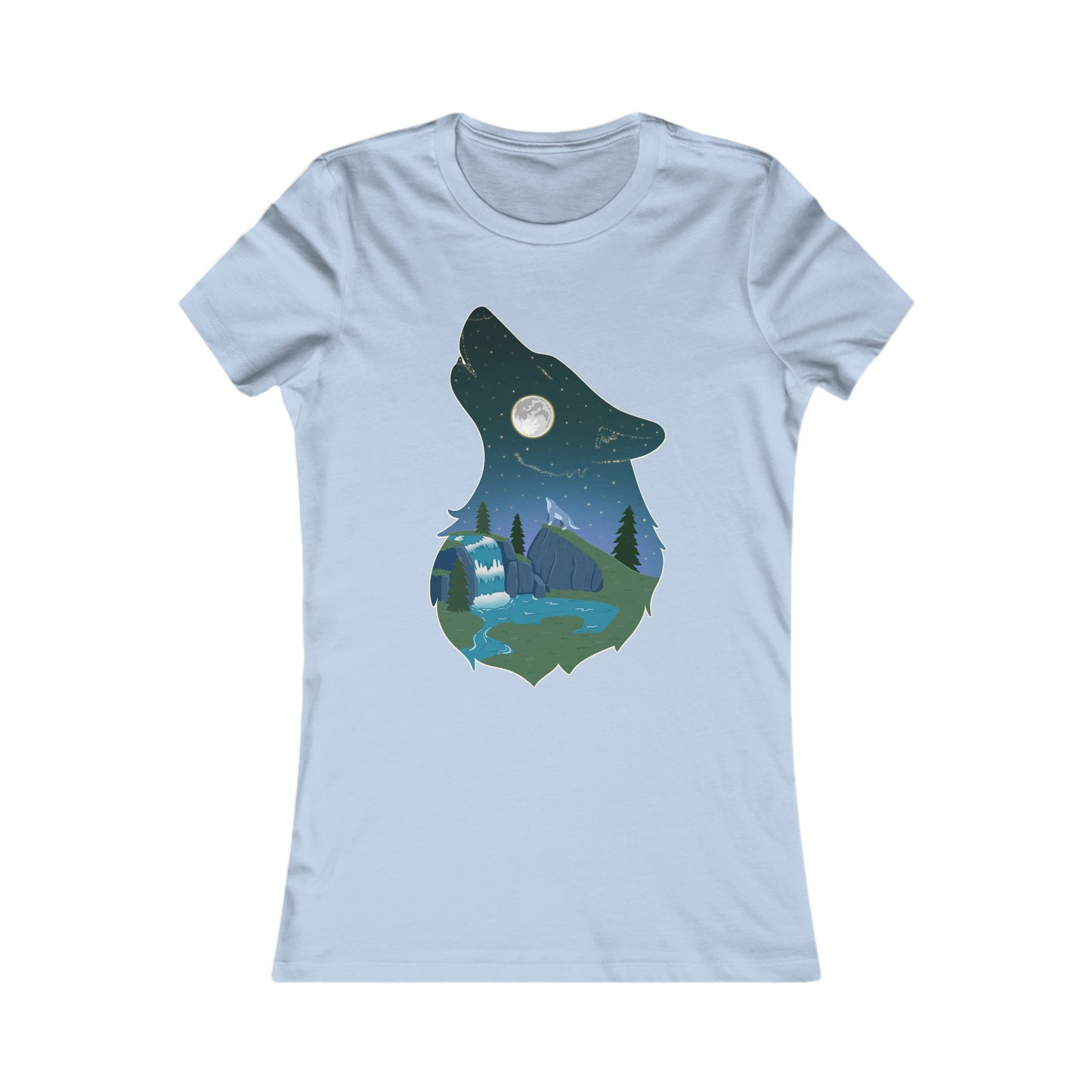 Women's t-shirt - Wolf constellation