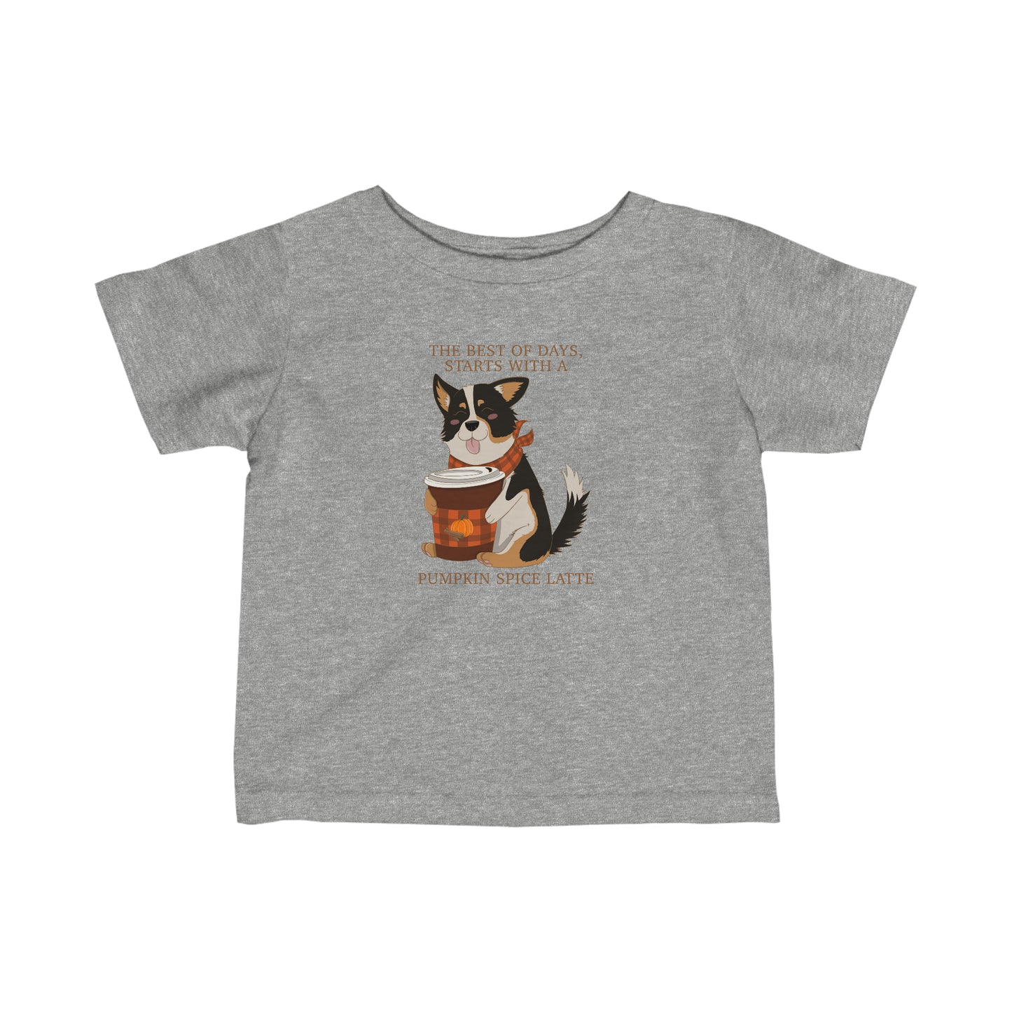 Baby's t-shirt - Pumpkin spice corgi