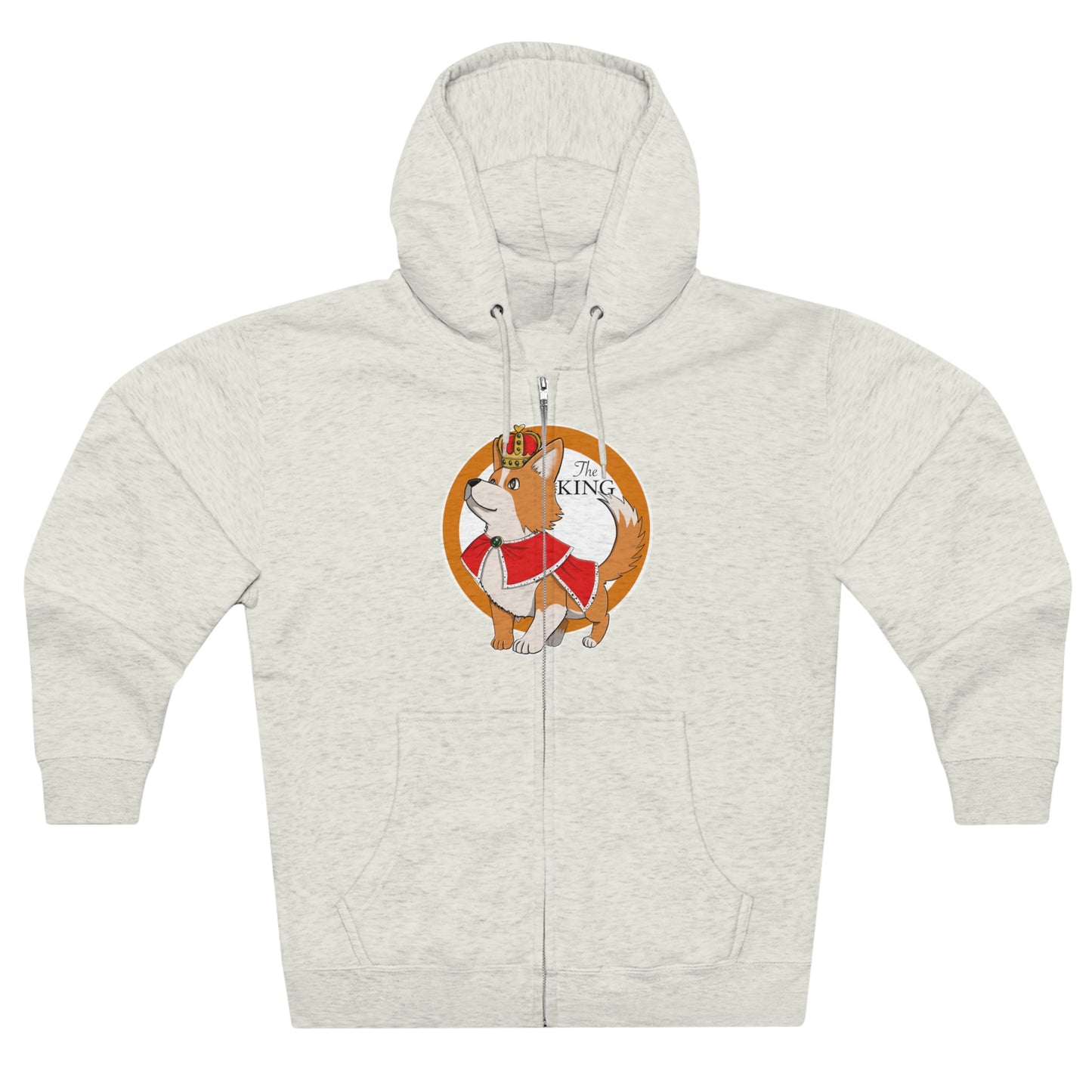 Full Zip Hoodie - Unisex - King corgi