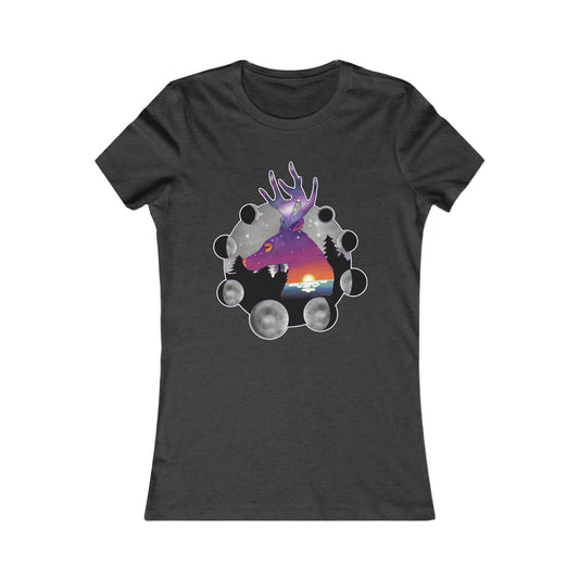 T-shirt femme - Cerf cosmique