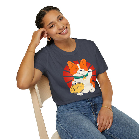 T-shirt - Unisex - Maneki corgi