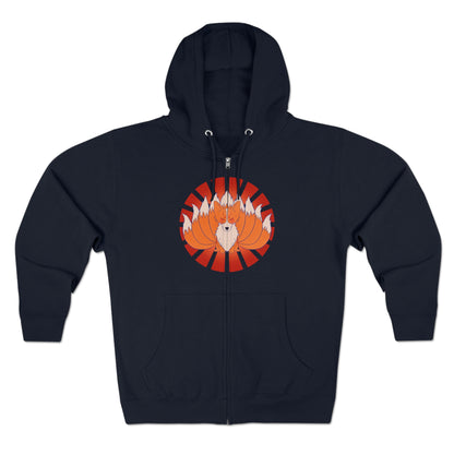 Full Zip Hoodie - Unisex - Nine-tailed Corgi