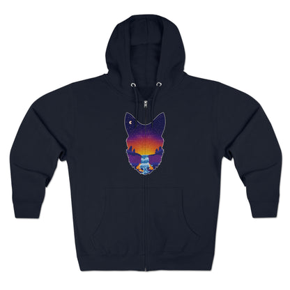 Full Zip Hoodie - Unisex - Fox Constellation
