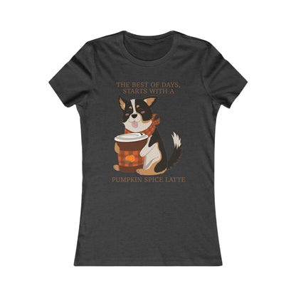 T-shirt femme - Pumpkin spice corgi