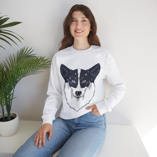 Chandail à col rond - Unisexe - Corgi étoilé