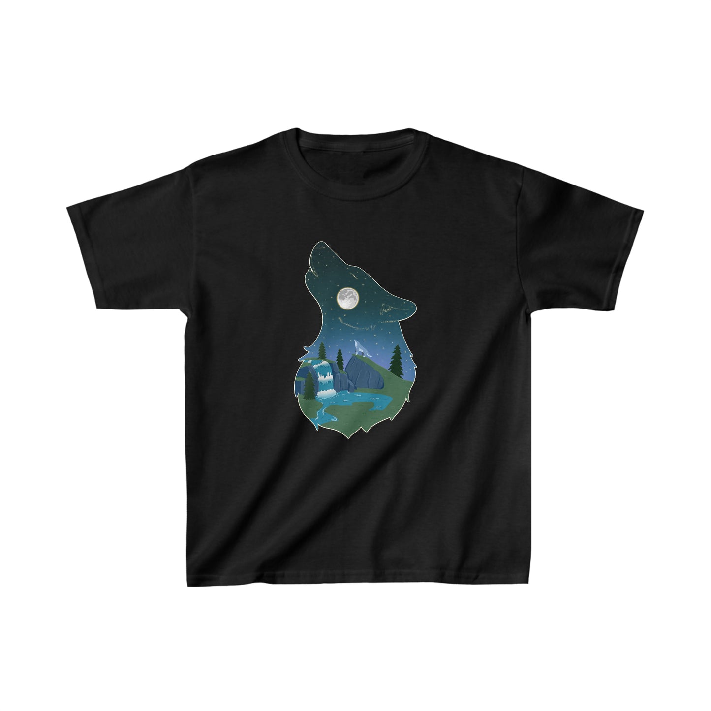 T-shirt enfant - Constellation loup