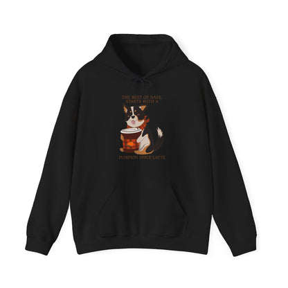 Hoodie - Unisexe - Pumpkin spice corgi
