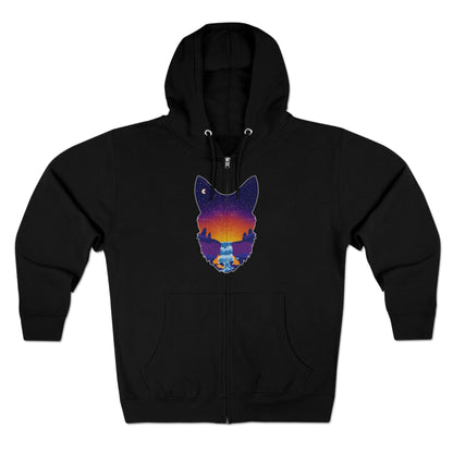 Full Zip Hoodie - Unisex - Fox Constellation