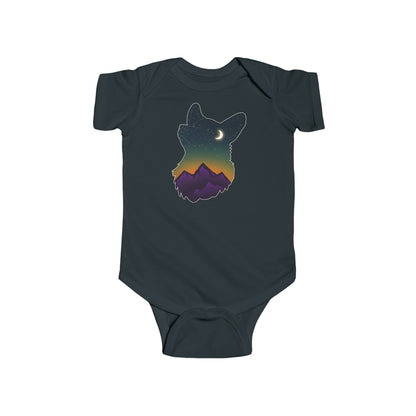 Short-sleeved Onesie - Corgi Constellation