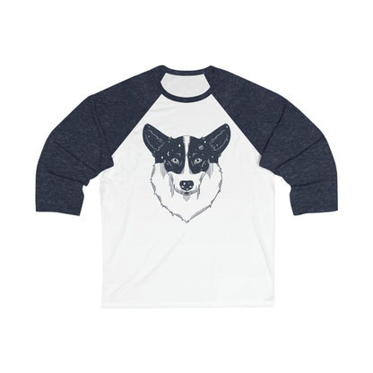Chandail baseball - Unisexe - Corgi étoilé