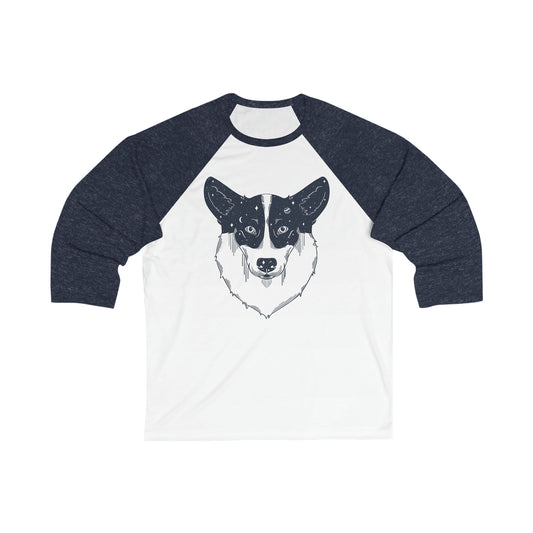 Chandail baseball - Unisexe - Corgi étoilé