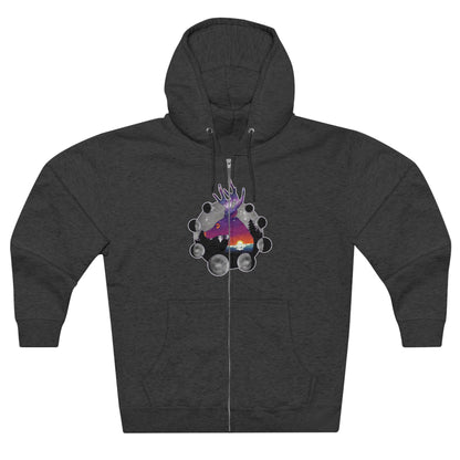 Full Zip Hoodie - Unisex - Cosmic Deer