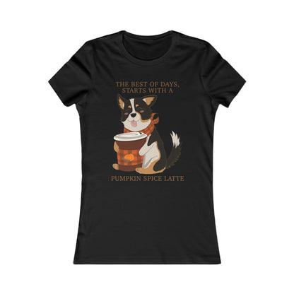 T-shirt femme - Pumpkin spice corgi
