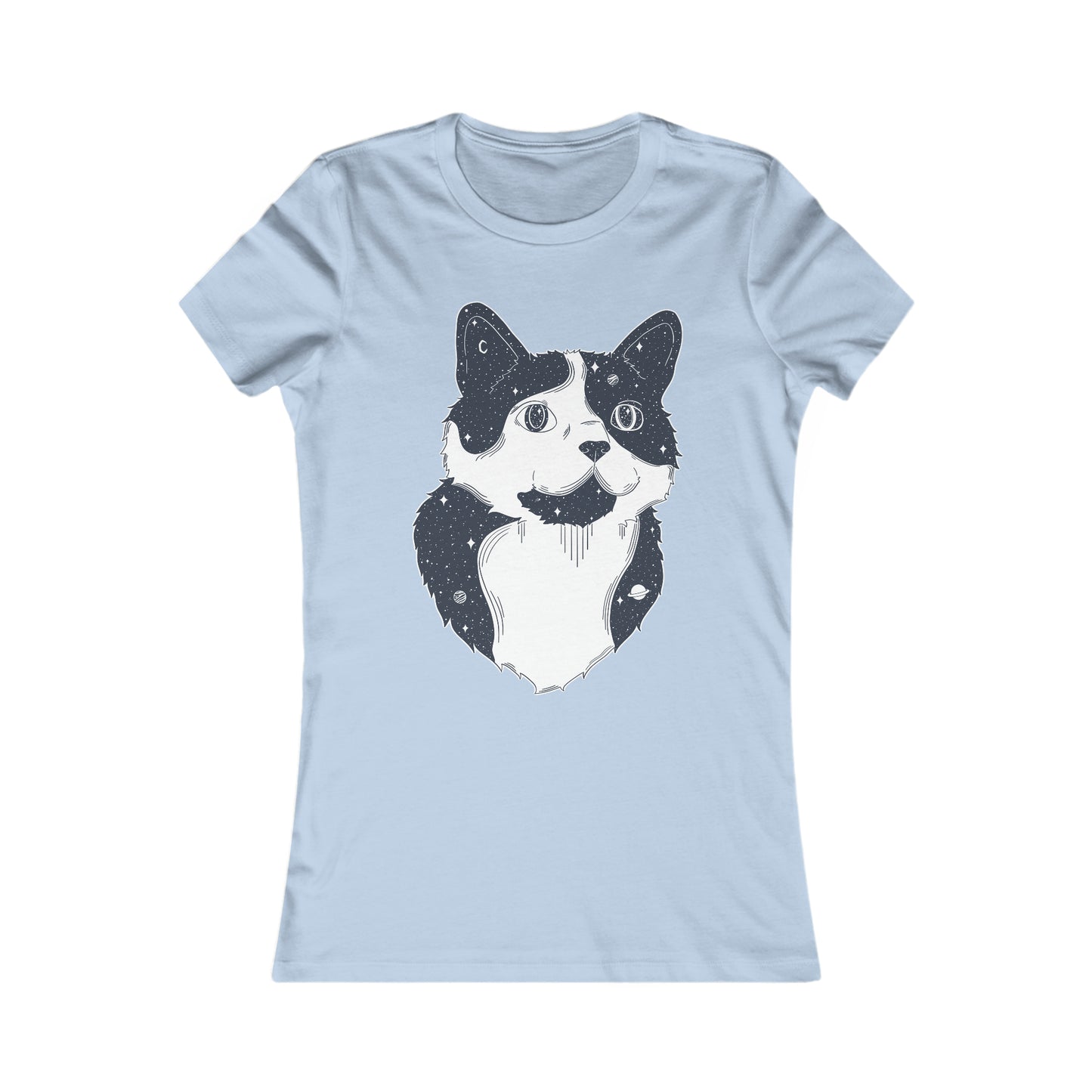 T-shirt femme - Chat étoilé