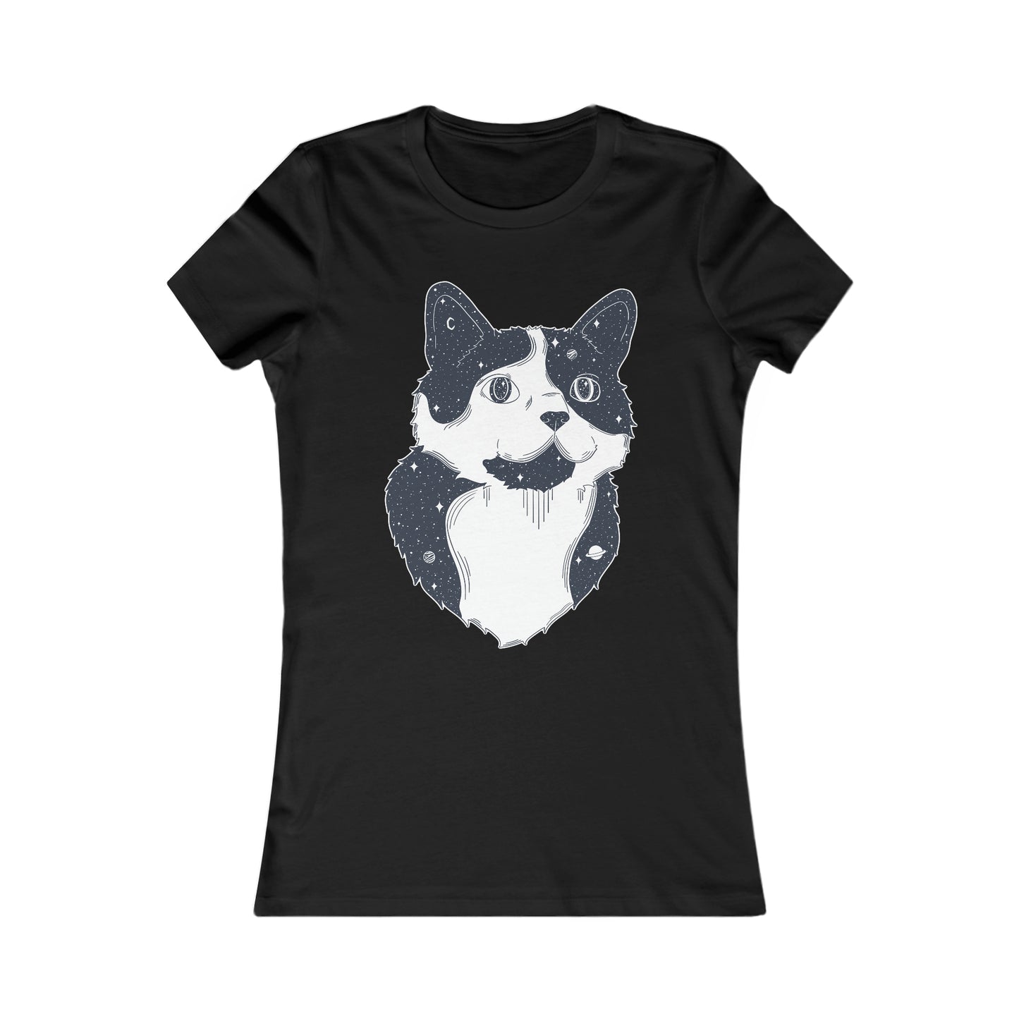 T-shirt femme - Chat étoilé
