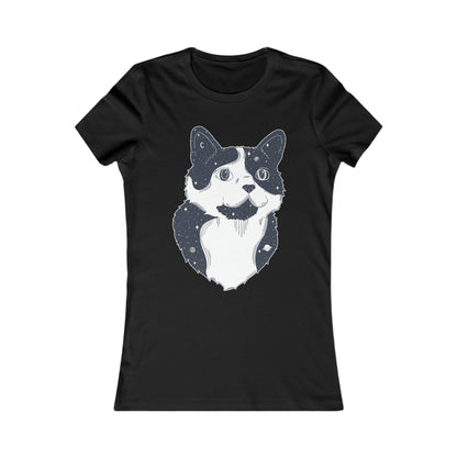 T-shirt femme - Chat étoilé