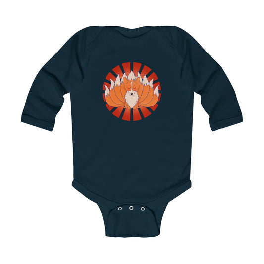 Long Sleeve Onesie - Nine-Tailed Corgi