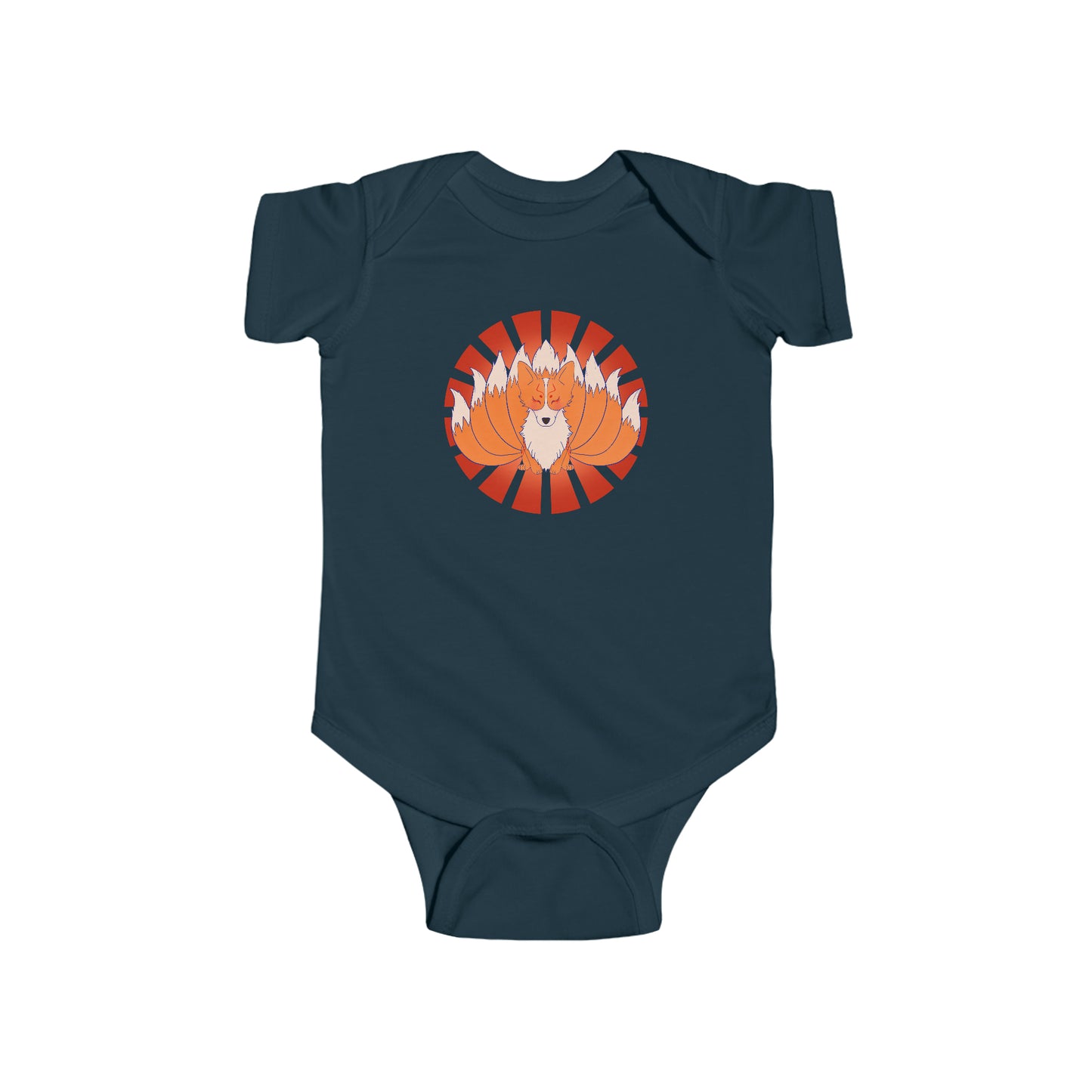 Short Sleeve Onesie - Nine-Tailed Corgi