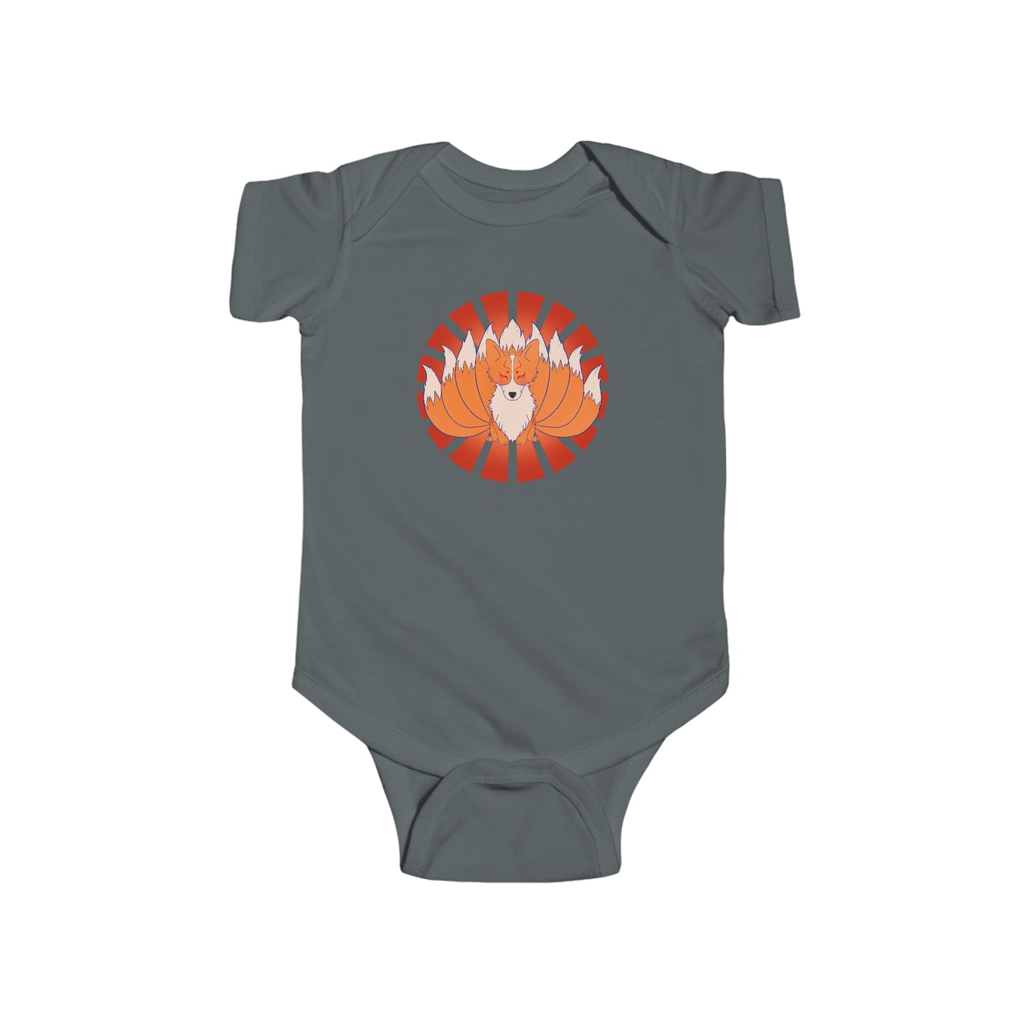 Short Sleeve Onesie - Nine-Tailed Corgi
