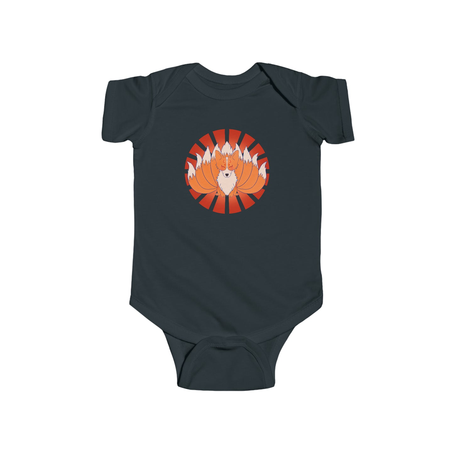 Short Sleeve Onesie - Nine-Tailed Corgi