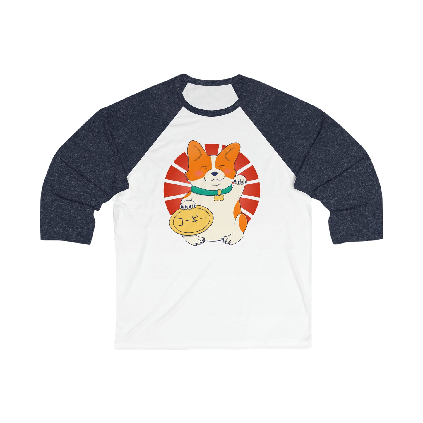 Chandail baseball - Unisexe - Maneki corgi